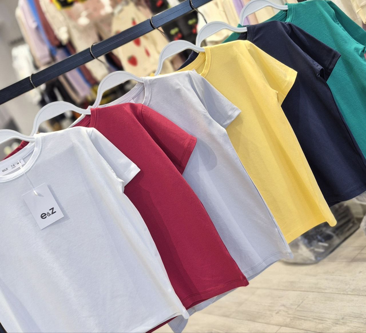 1-5 Yaş Likralı Basic Unisex T-shirt