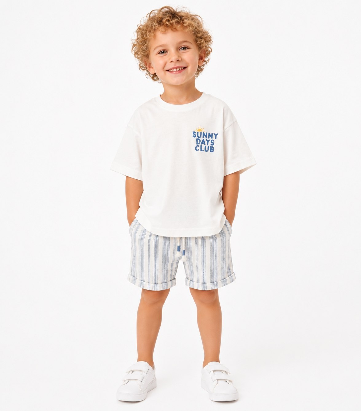 1-5 Yaş Sunny Days Baskılı Şortlu Takım