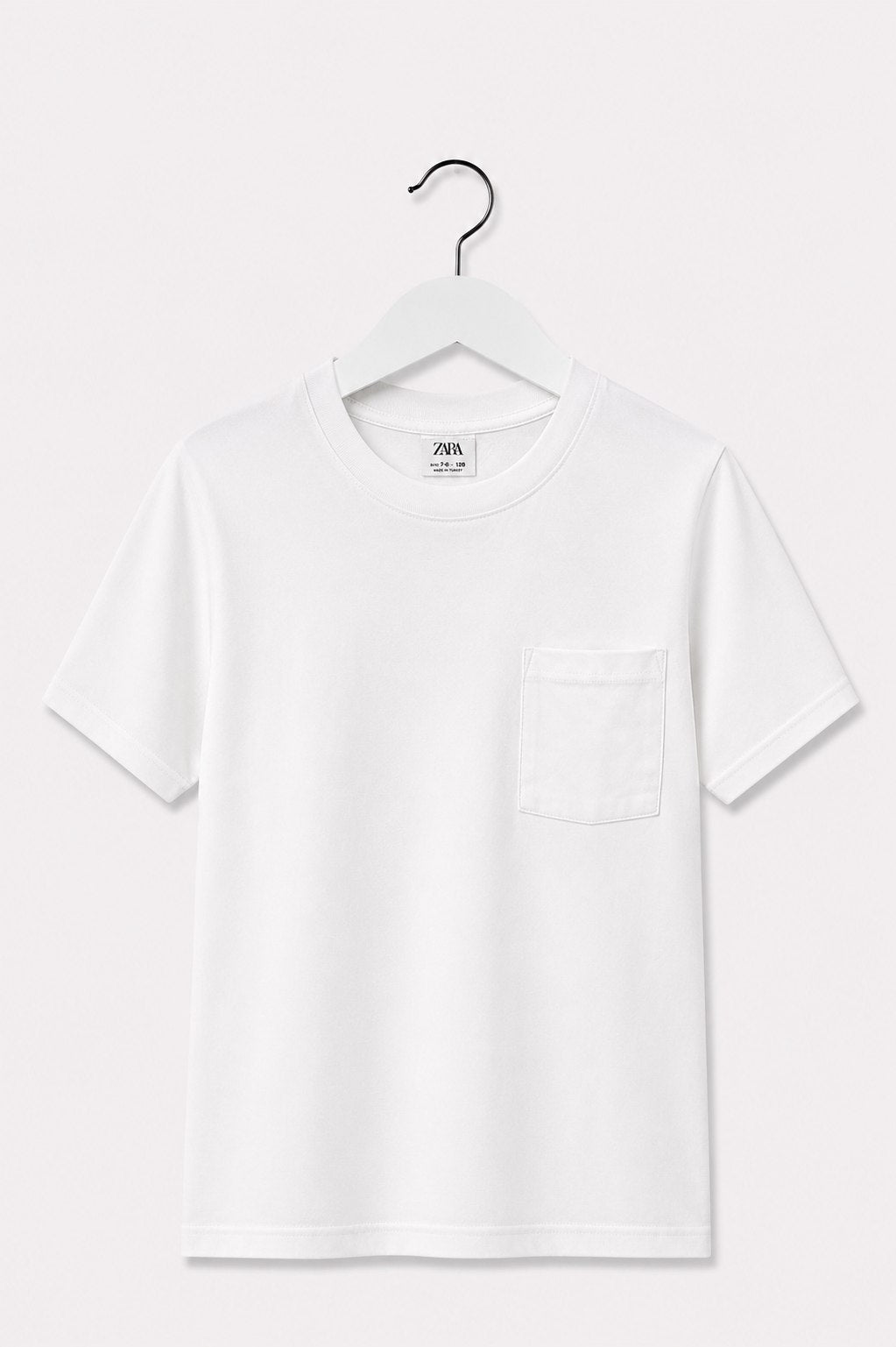 5-14 Yaş cepli basic T-shirt