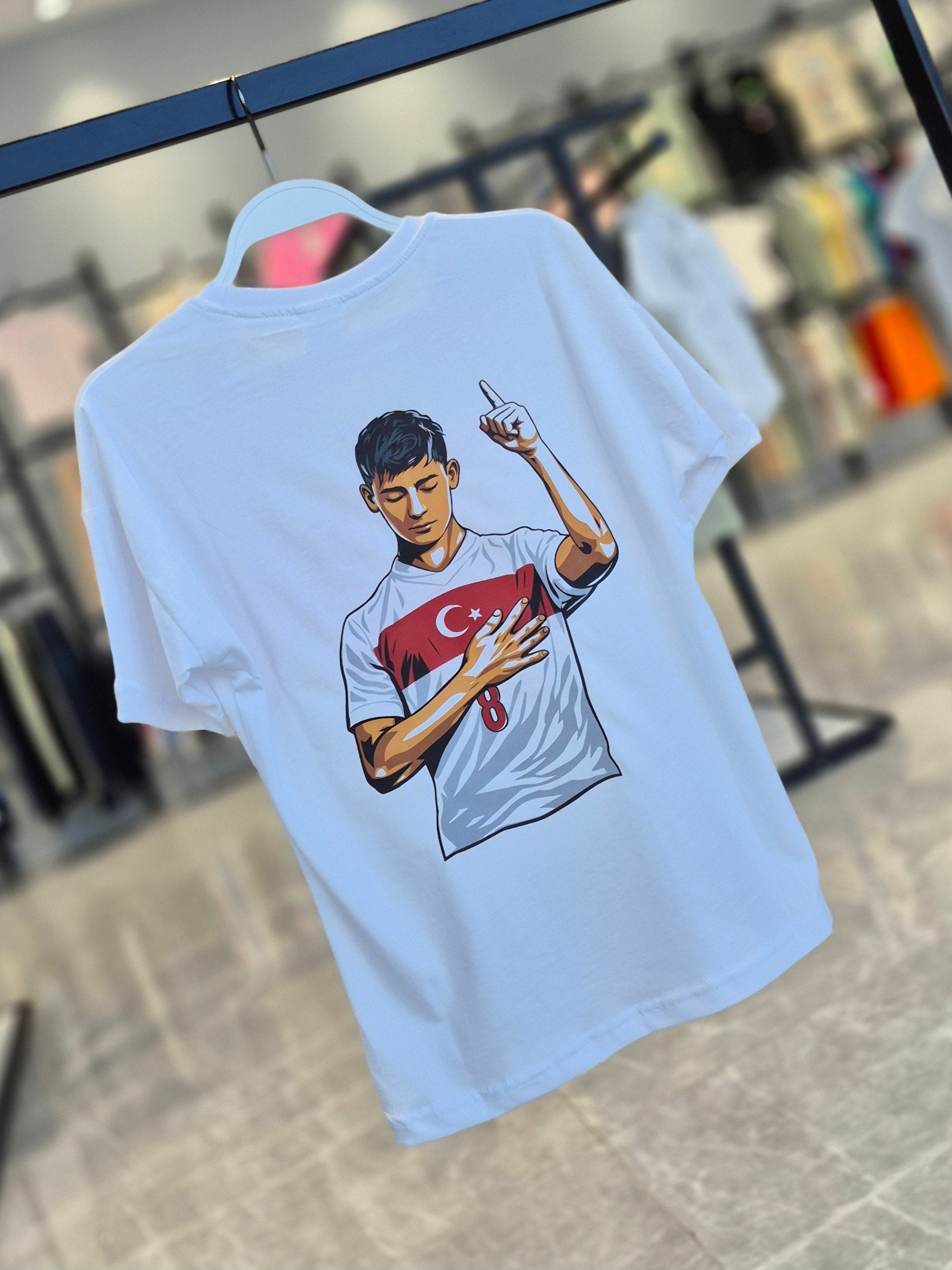 5-14 Yaş Türk Bayrağı-Arda Güler Baskılı T-shirt