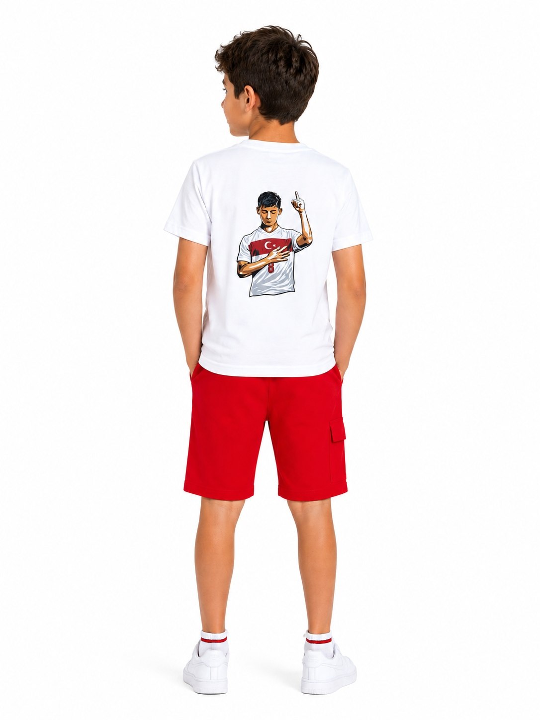 5-14 Yaş Türk Bayrağı-Arda Güler Baskılı T-shirt