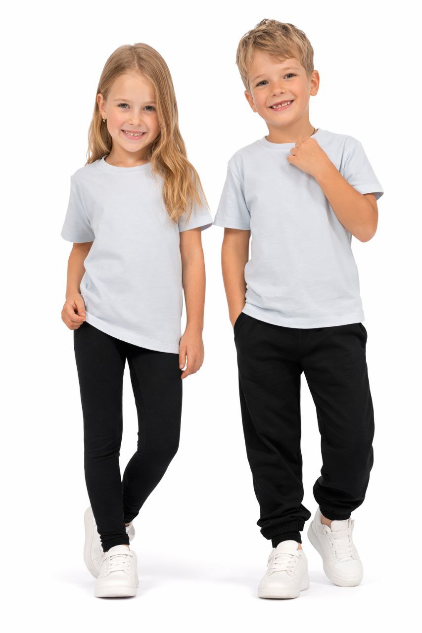1-5 Yaş Likralı Basic Unisex T-shirt